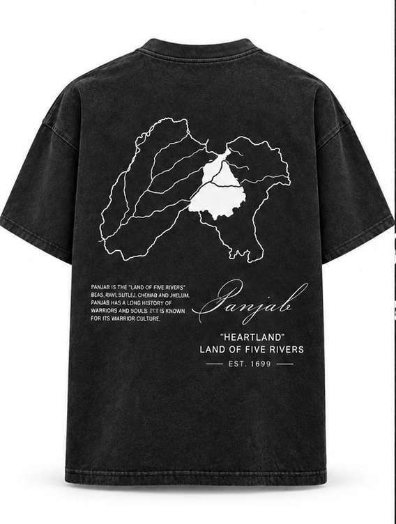 Panjab Heartland – Land of Five Rivers Oversized T-Shirt
