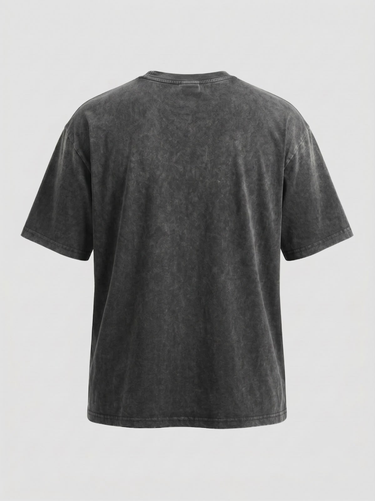 Lost In Style Washed Oversized Graphic T-Shirt – Charcoal Grey
