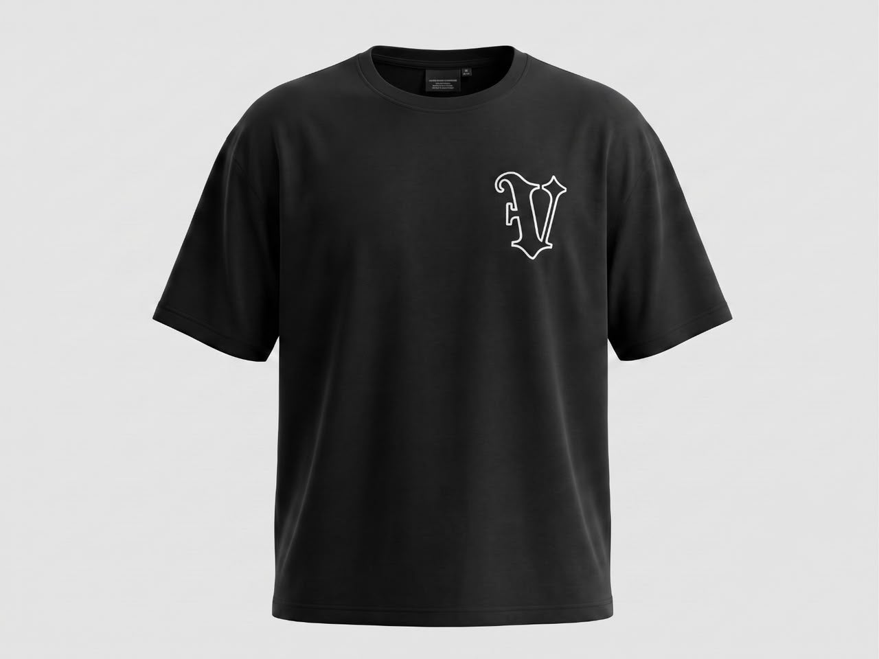 Rebel Crystal Skull Oversized Streetwear Tee