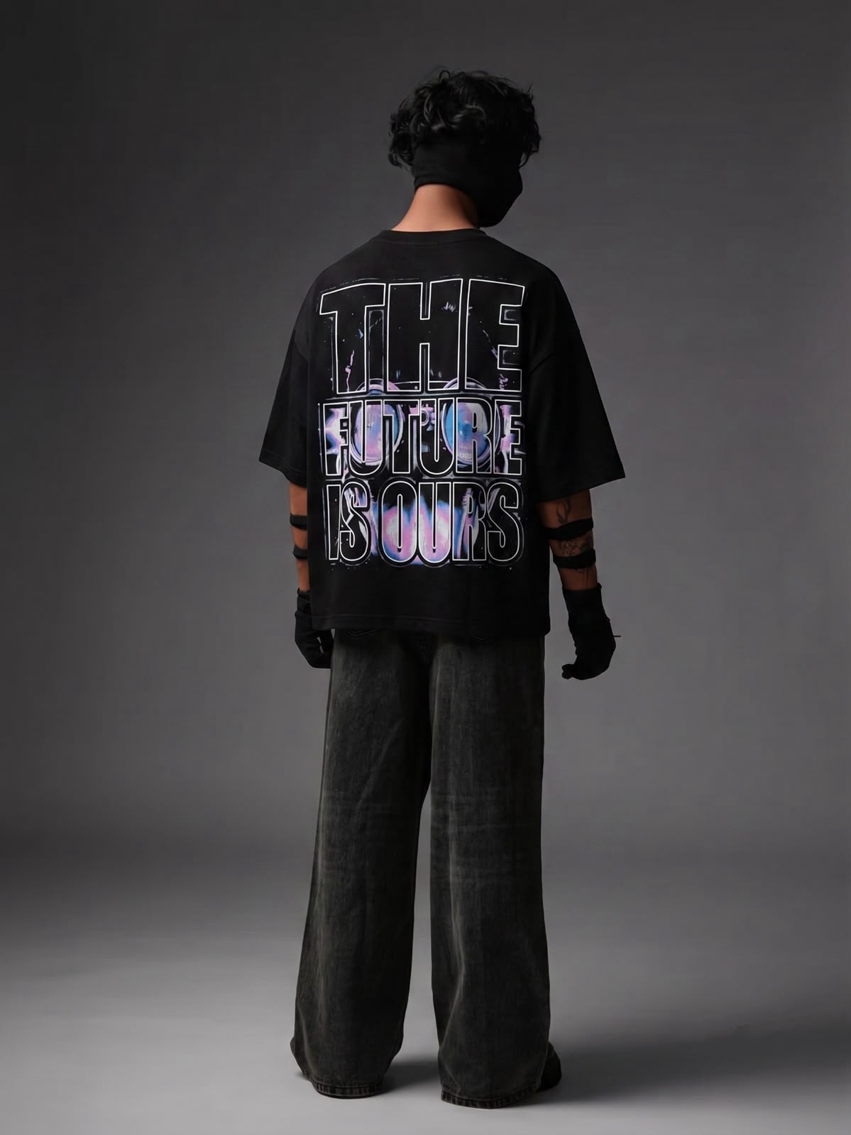 The Future Is Ours Rhinestone Streetwear Tee