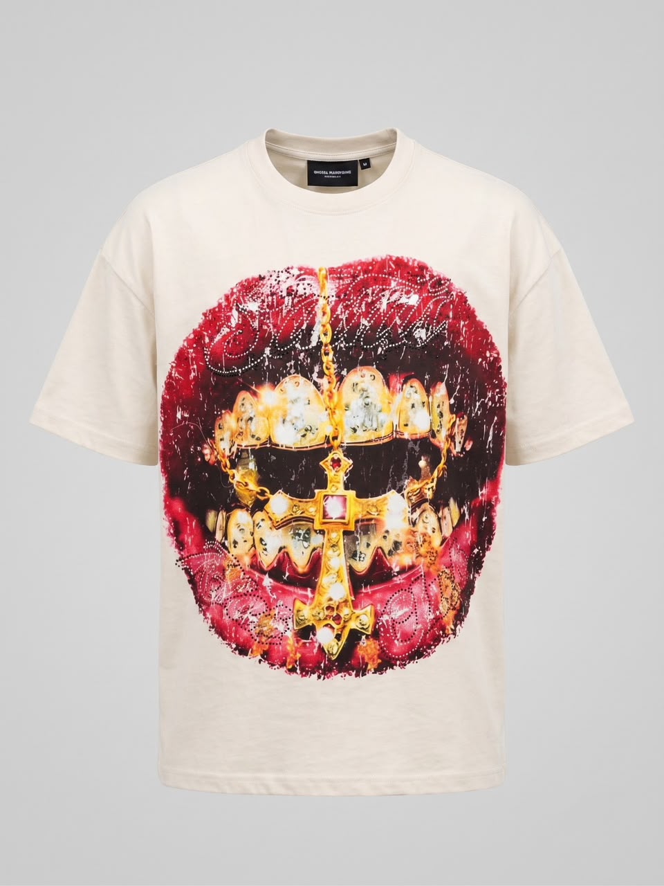 Inhale Faith Saints Rhinestone Oversized Tee