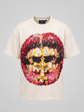 Inhale Faith Saints Rhinestone Oversized Tee