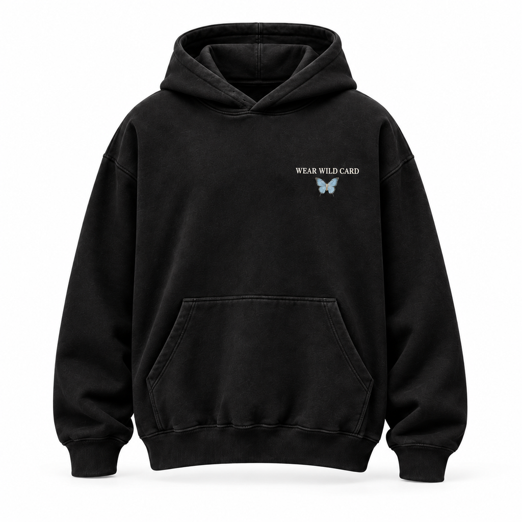 Good Things Take Time Rose & Butterfly Hoodie