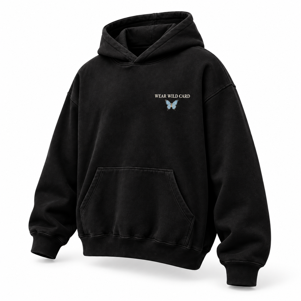 Good Things Take Time Rose & Butterfly Hoodie