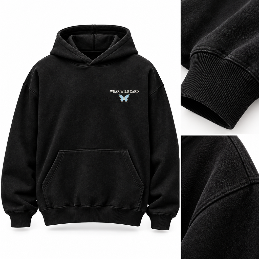Good Things Take Time Rose & Butterfly Hoodie
