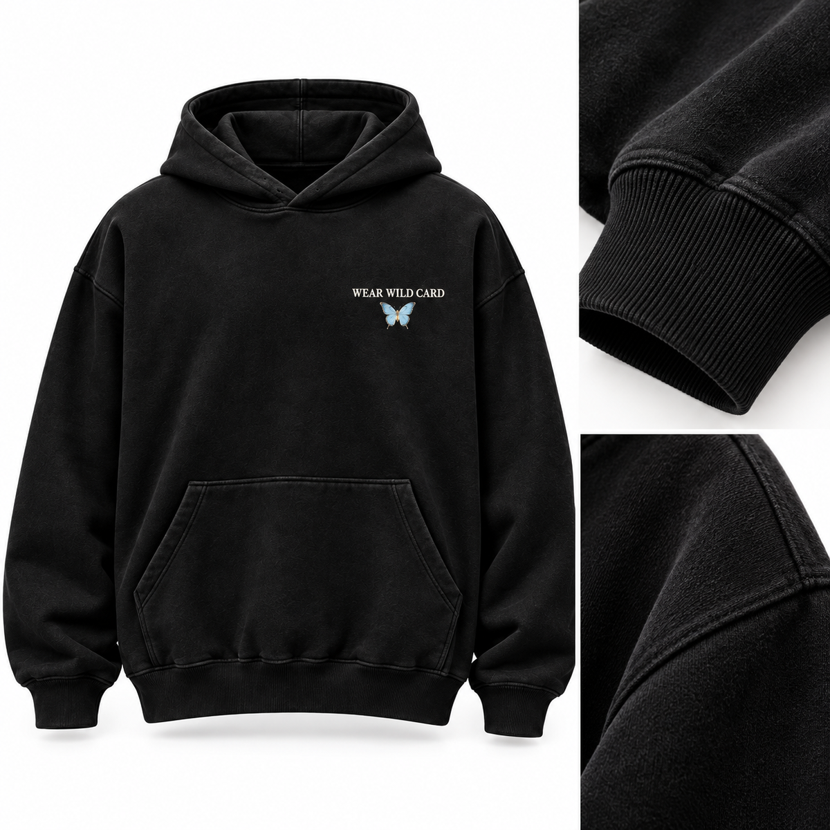 Good Things Take Time Rose & Butterfly Hoodie