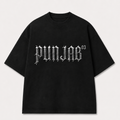 Punjab Archive 03 Oversized Graphic T-Shirt - Black