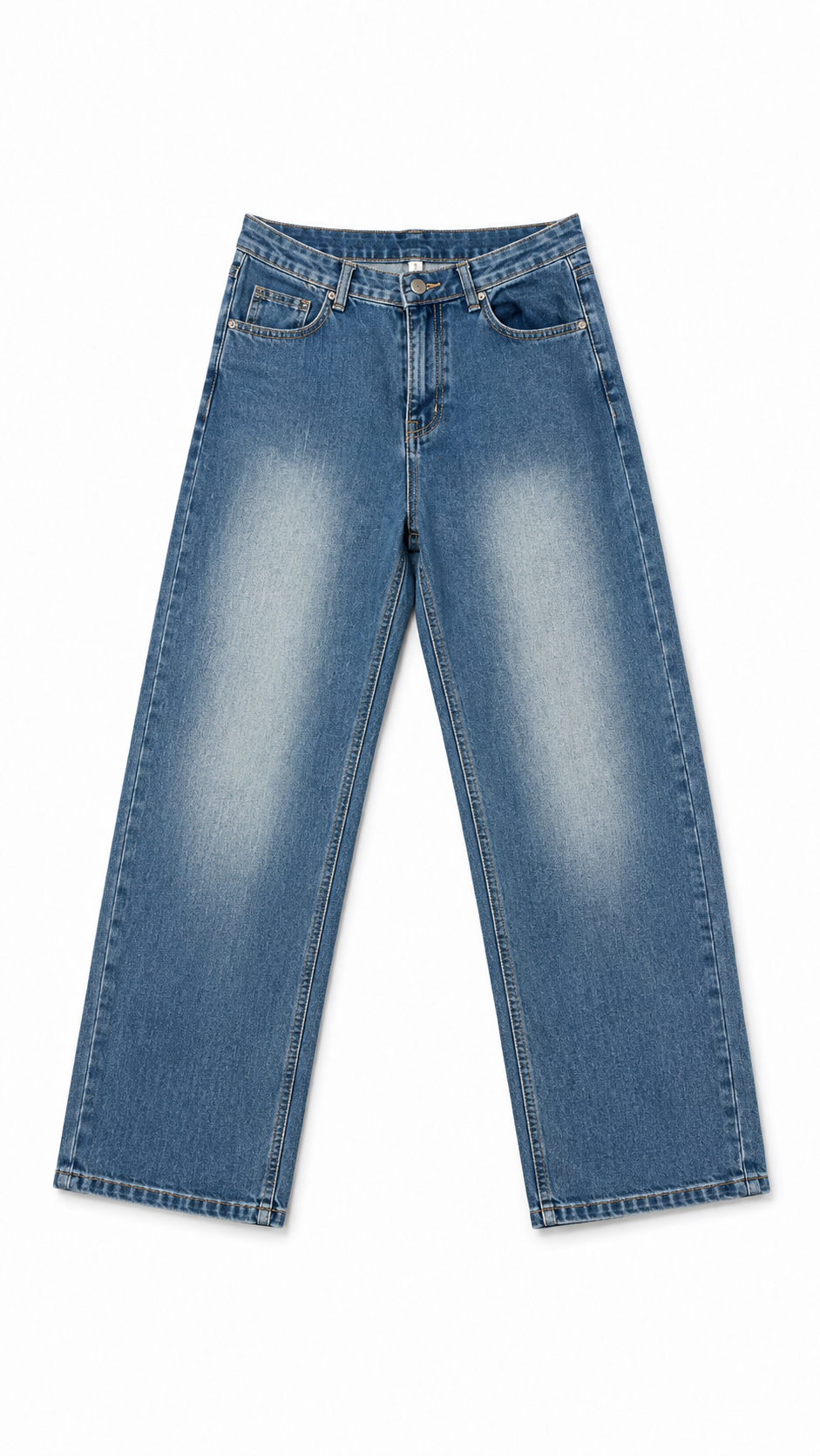 Cloud Fade Blue Wide-Leg Jeans