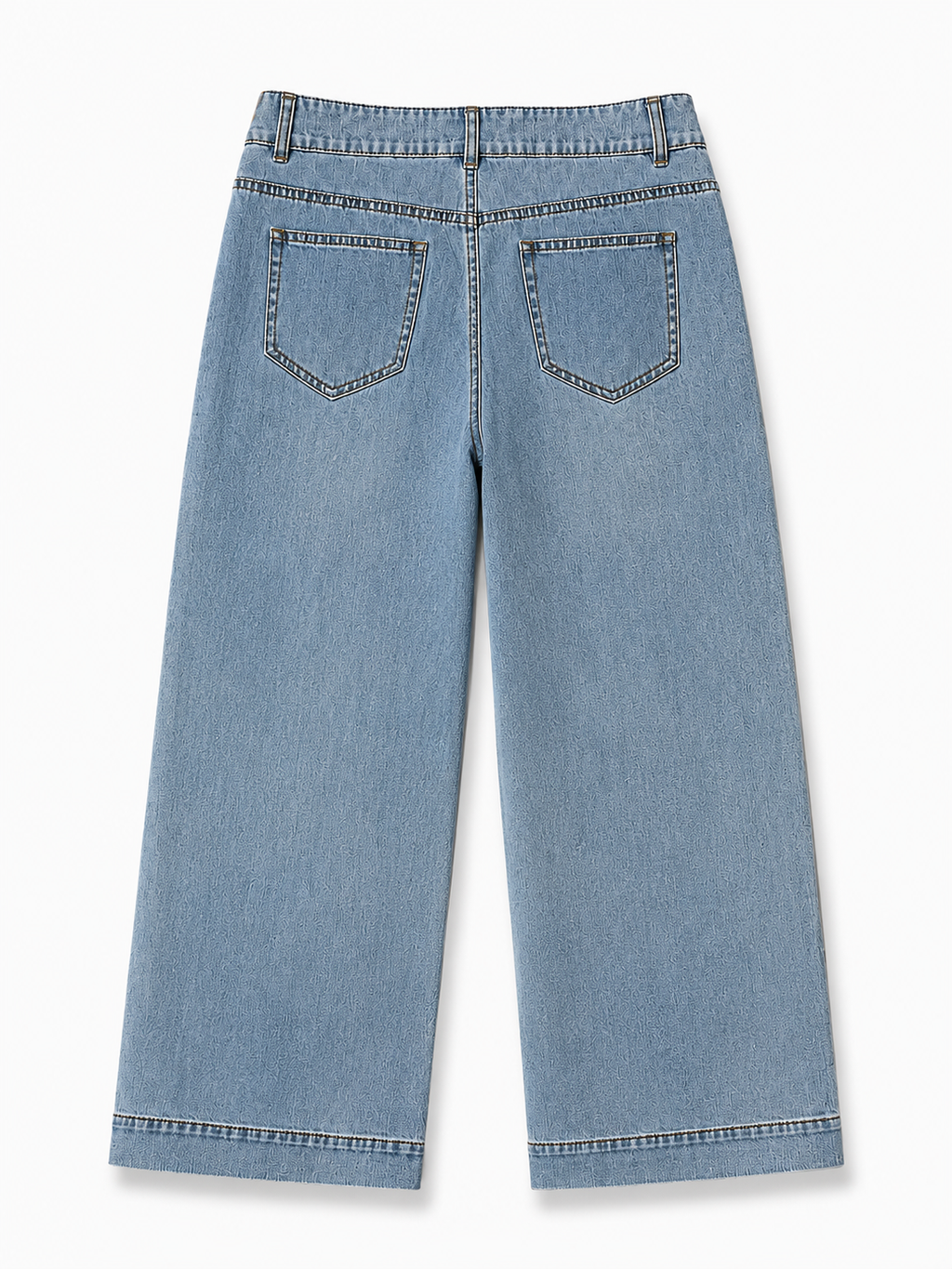 Cloud Wash Light Blue Wide-Leg Jeans