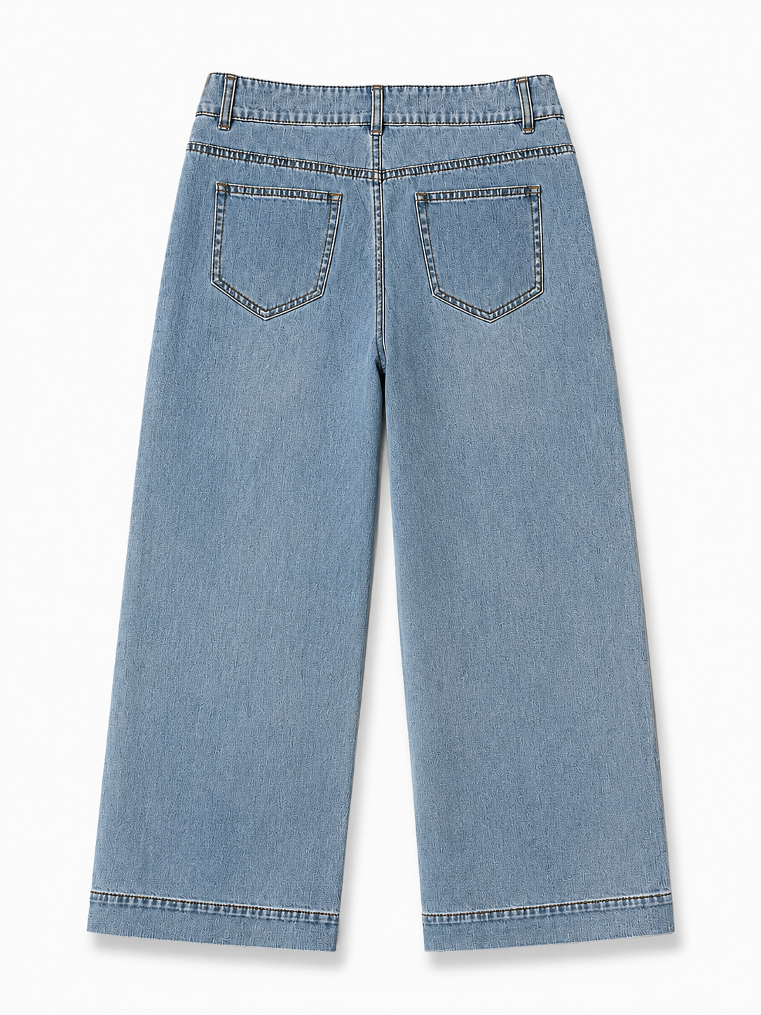 Cloud Wash Light Blue Wide-Leg Jeans