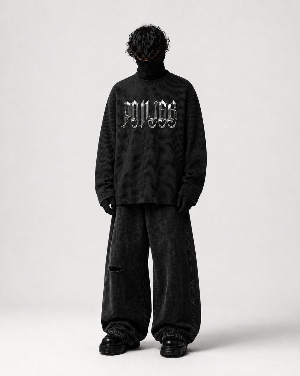 PUNJAB Waffle Knit Oversized Tee – 240 GSM Premium Cotton | Wear Wildcard