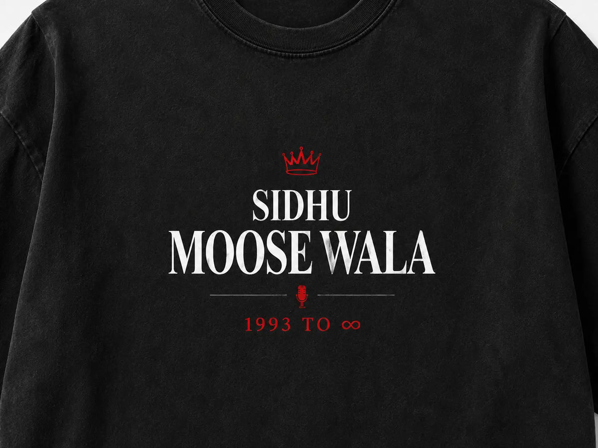 Legends Never Die – Sidhu Moose Wala Oversized T-Shirt Wild Card