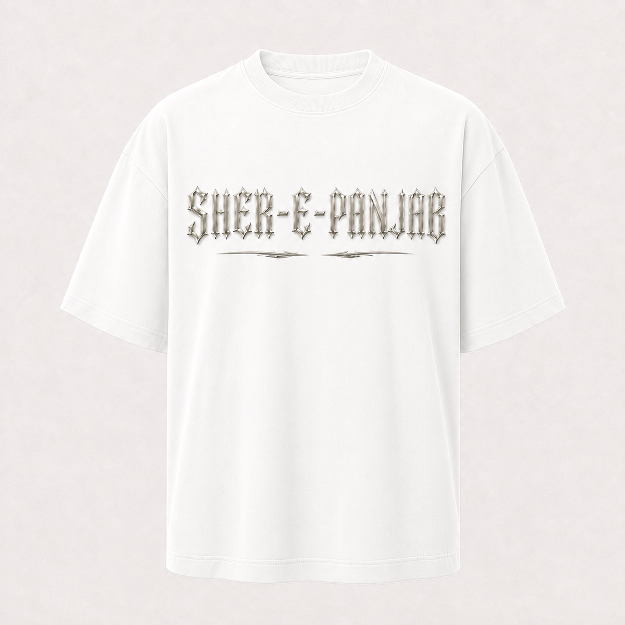 Sher-e-Panjab Maharaja Ranjit Singh Oversized T-Shirt - Black – styled view 5