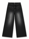 Shadow Scratch Washed Baggy Jeans
