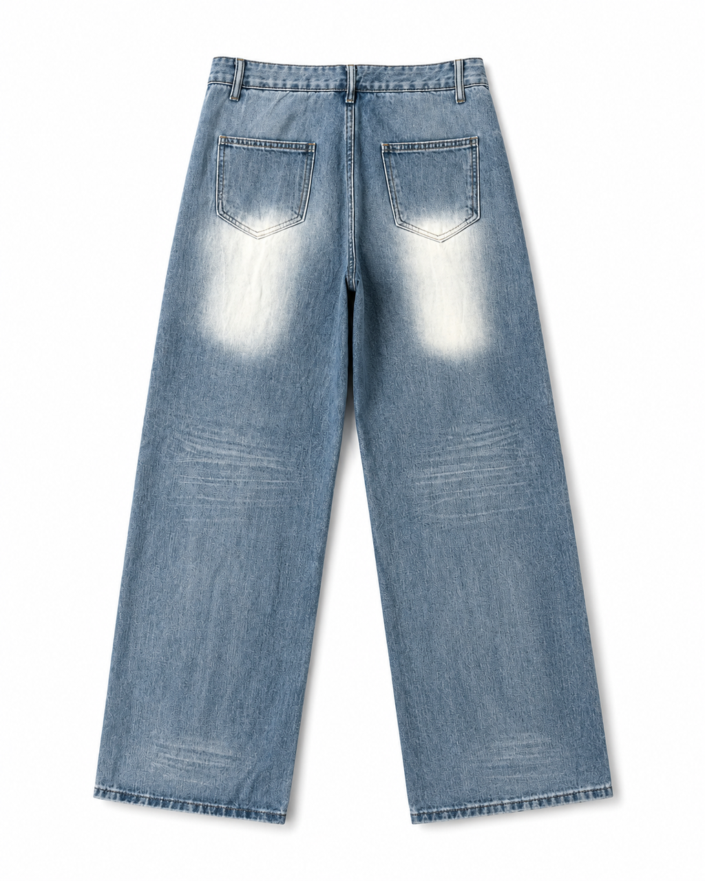 Cloud Fade High-Rise Baggy Jeans