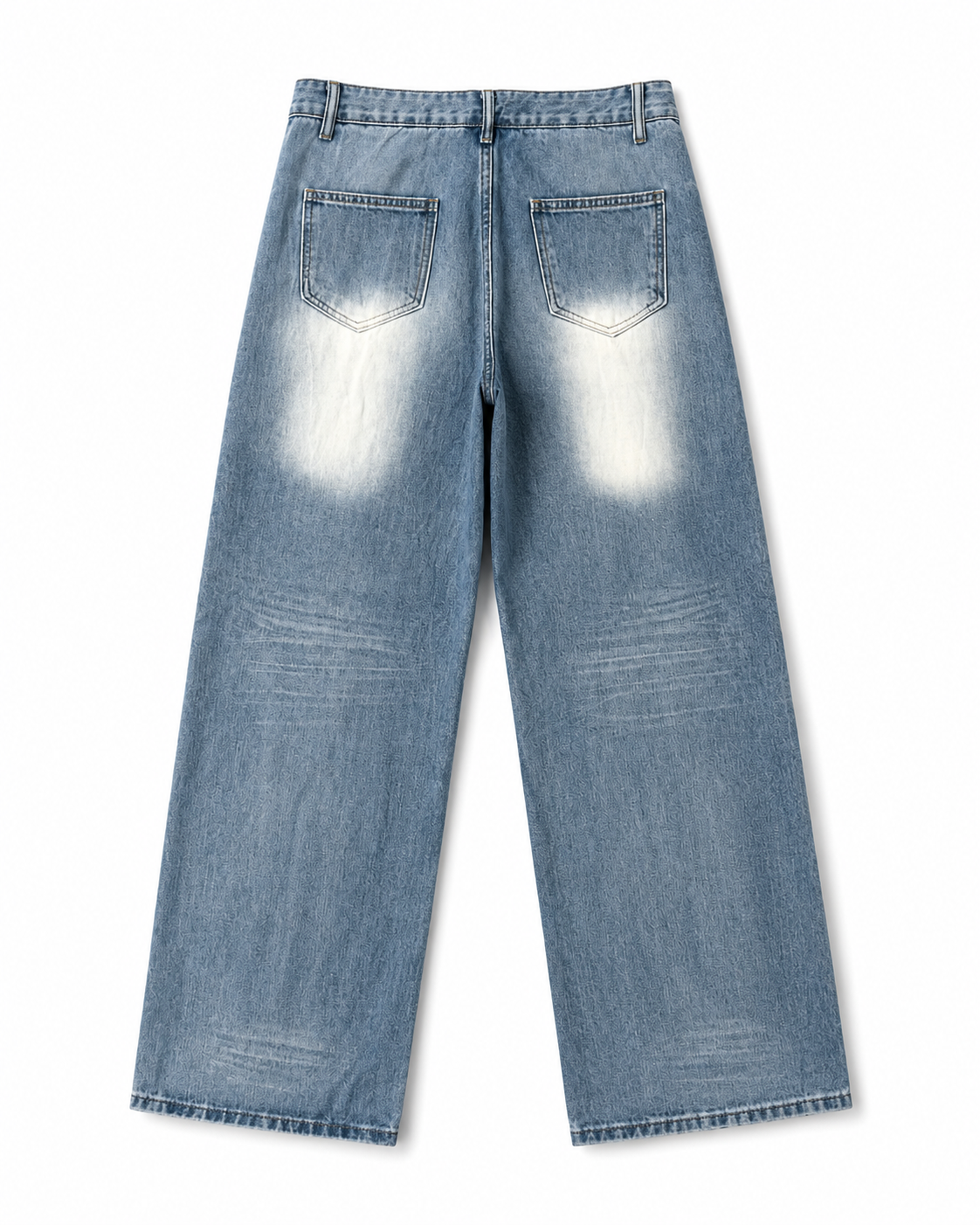 Cloud Fade High-Rise Baggy Jeans