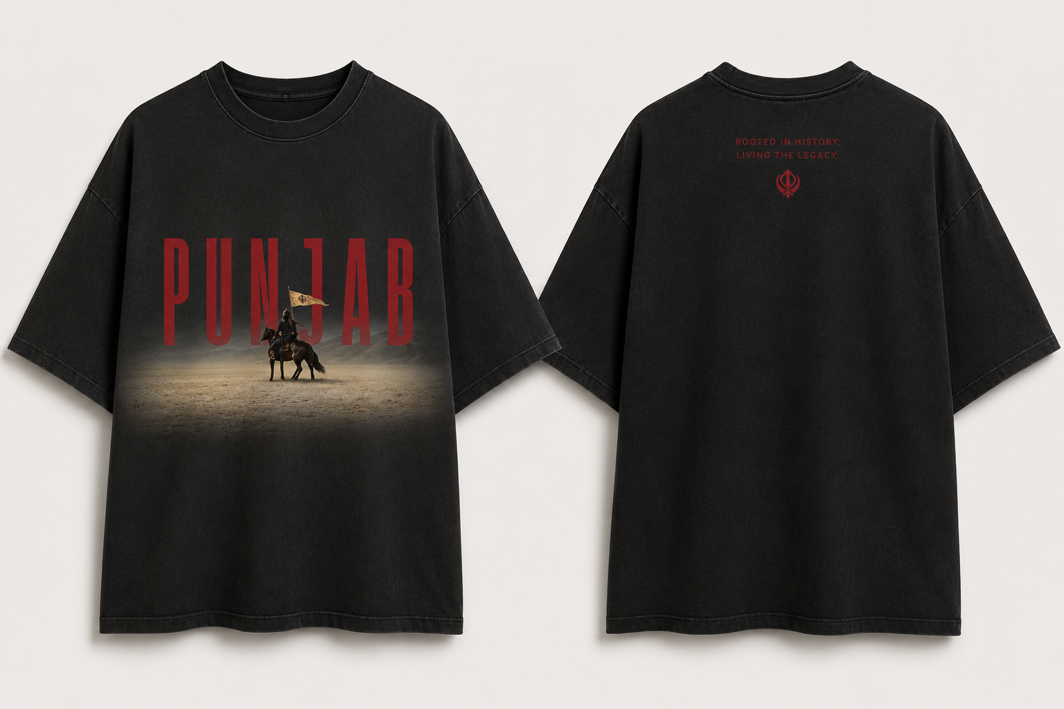 Punjab Legacy Oversized Graphic T-Shirt