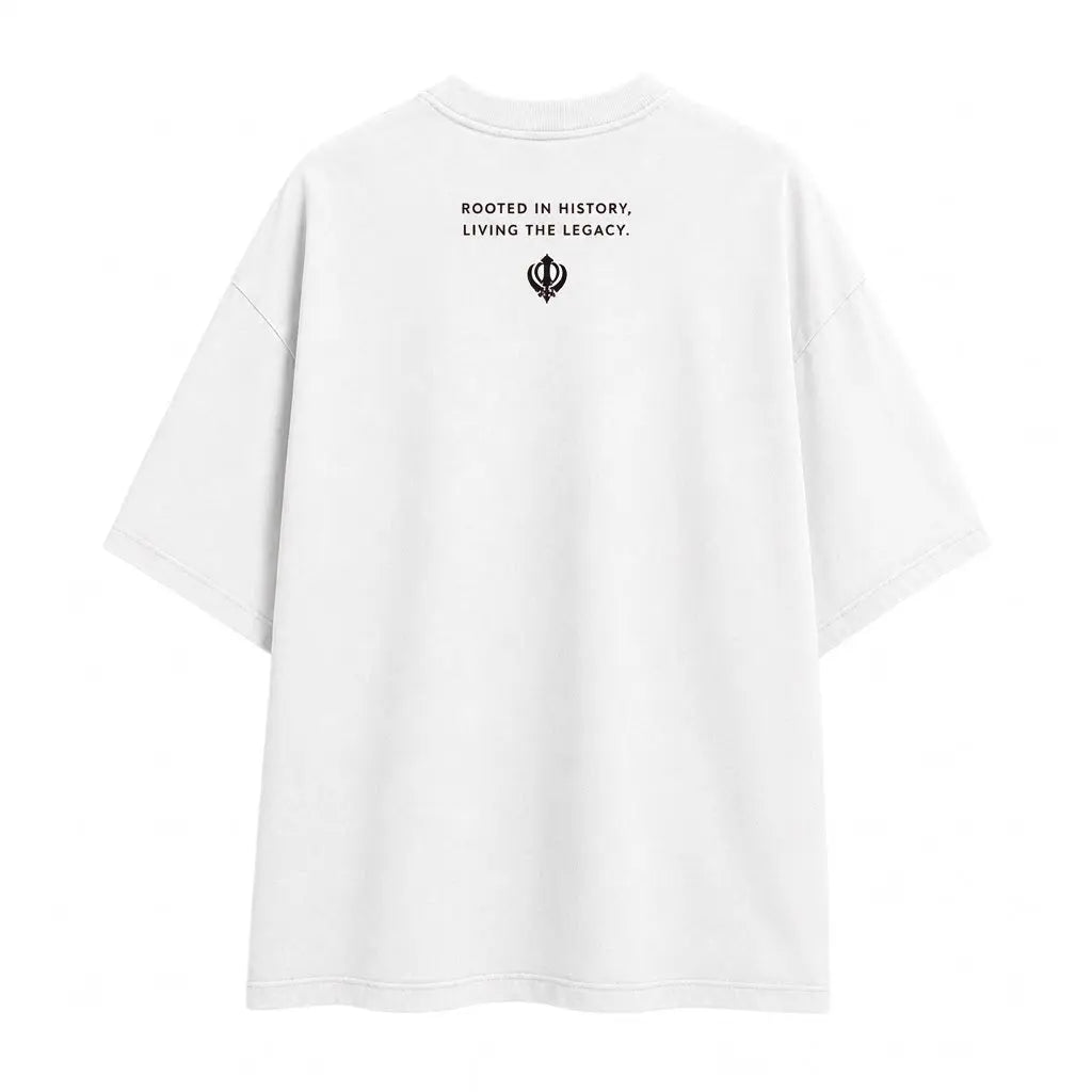 Punjab Legacy Oversized Graphic T-Shirt – styled view 3