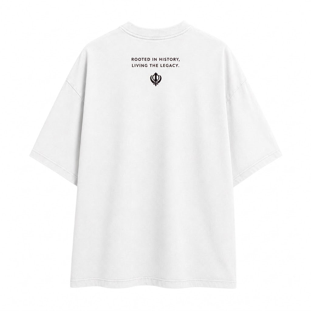 Punjab Legacy Oversized Graphic T-Shirt – styled view 3