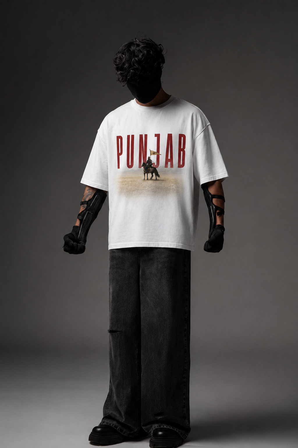 Punjab Legacy Oversized Graphic T-Shirt