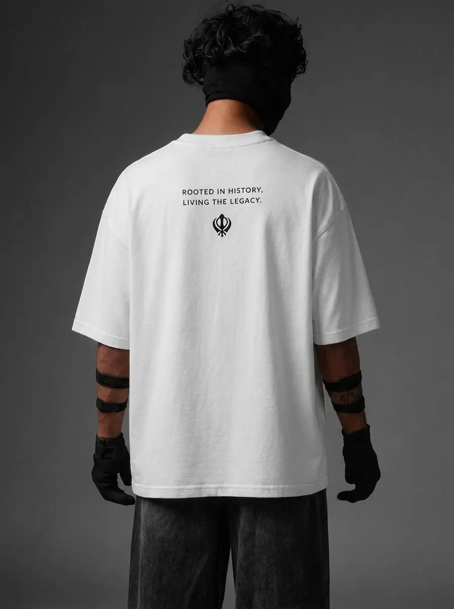 Punjab Legacy Oversized Graphic T-Shirt – styled view 4