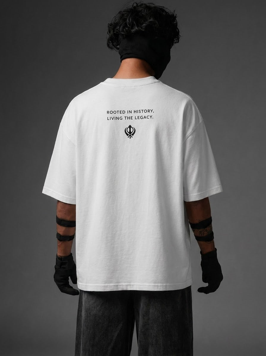 Punjab Legacy Oversized Graphic T-Shirt – styled view 4