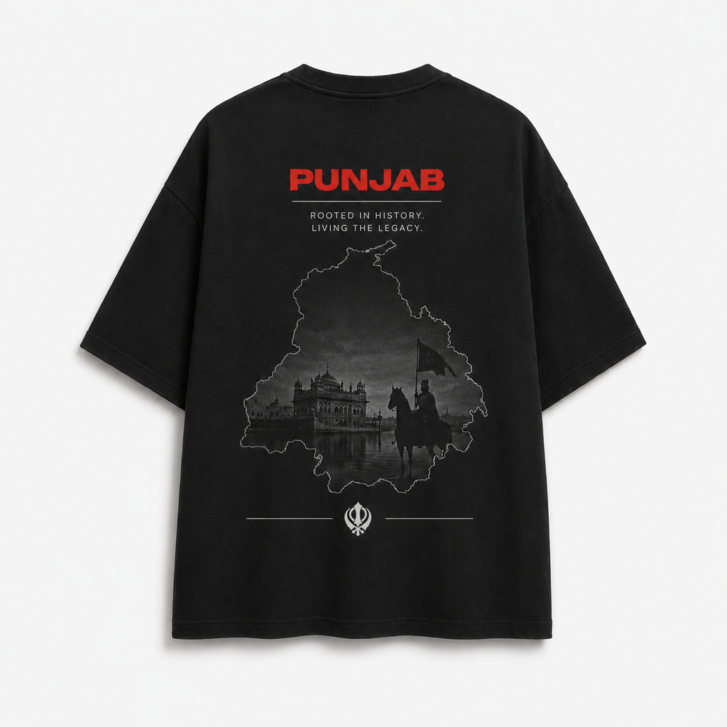 Punjab Without Fear Oversized Graphic T-Shirt