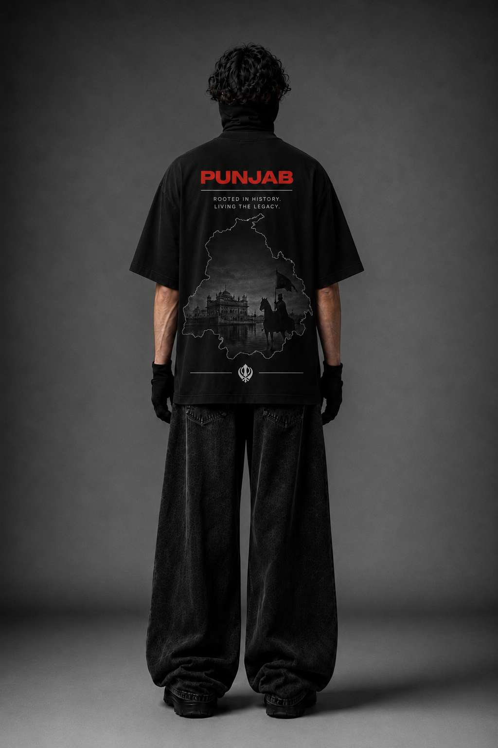 Punjab Without Fear Oversized Graphic T-Shirt