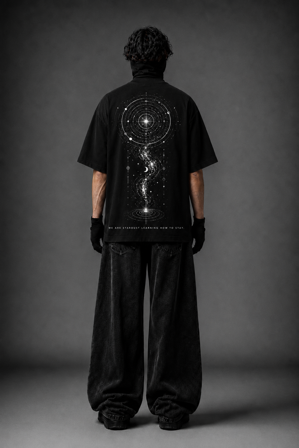Born of Stars Oversized Graphic T-Shirt