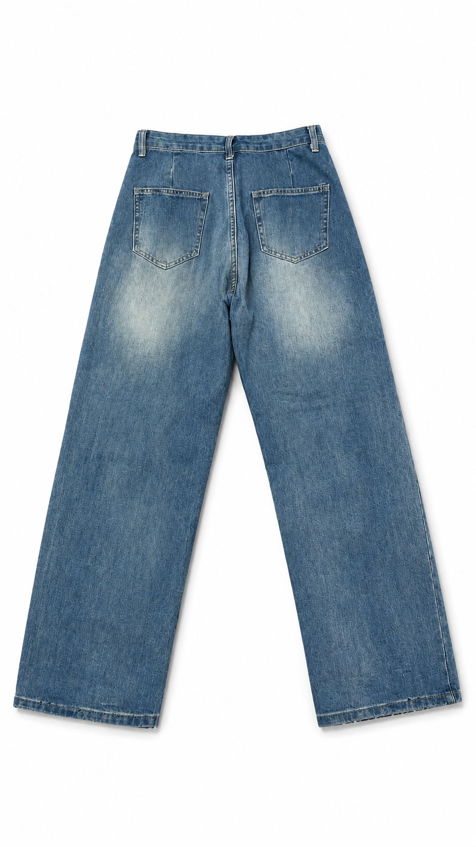 Cloud Fade Blue Wide-Leg Jeans