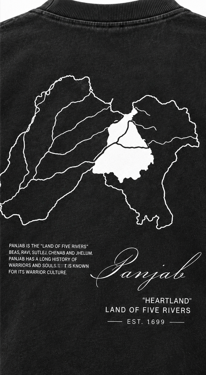 Panjab Heartland – Land of Five Rivers Oversized T-Shirt