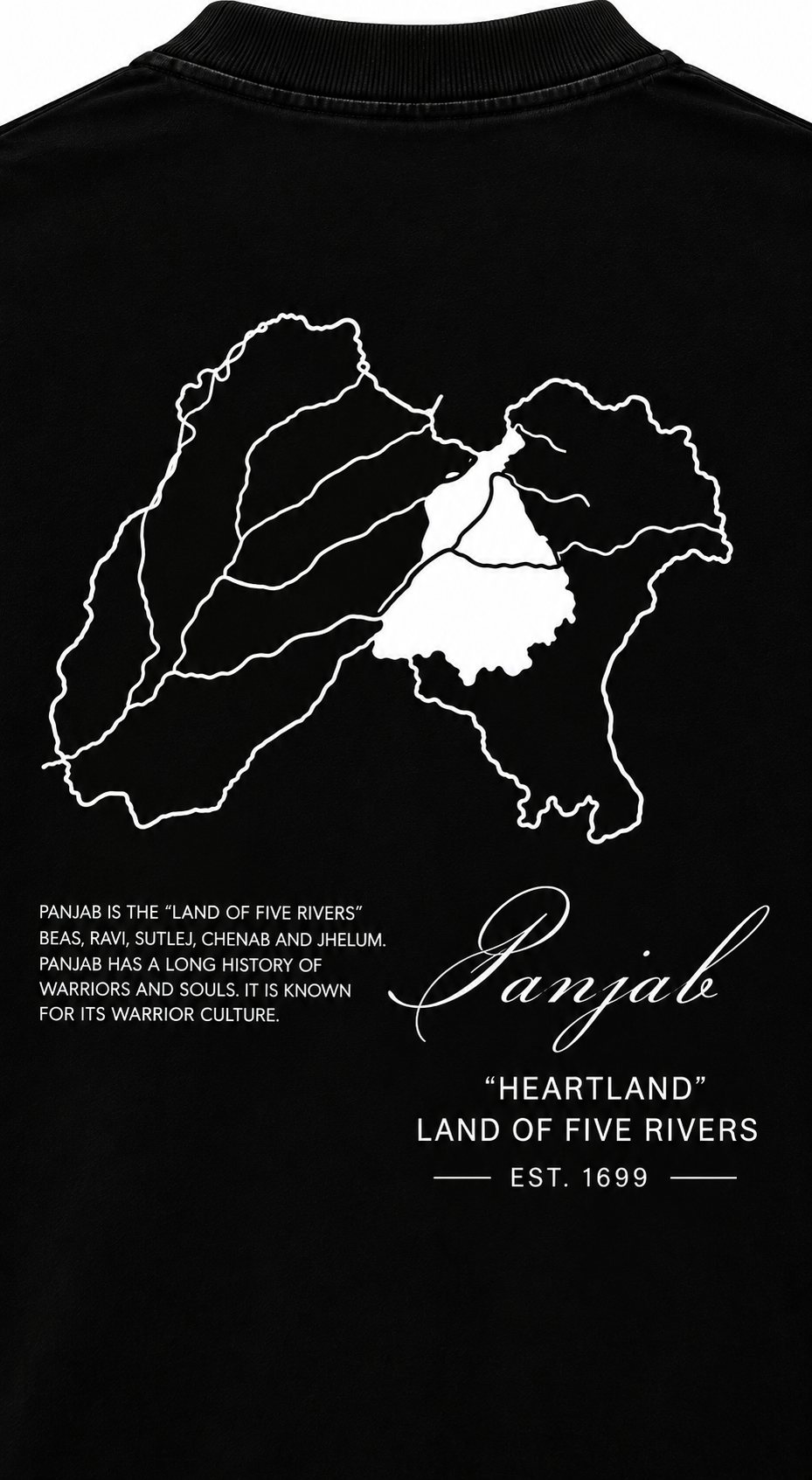 Panjab Heartland – Land of Five Rivers Oversized T-Shirt