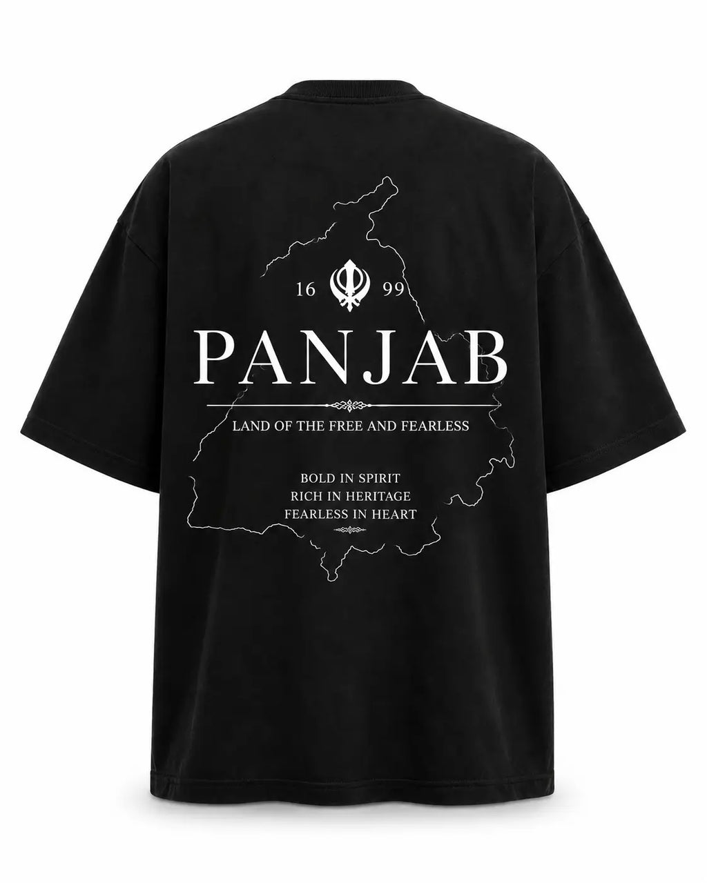 Panjab – Land of the Free & Fearless Oversized T-Shirt Wild Card