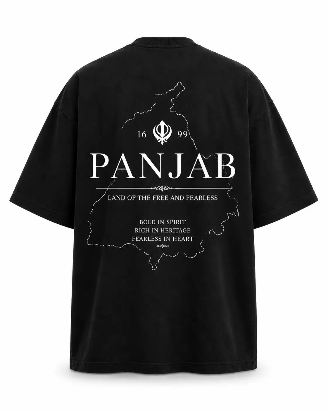 Panjab – Land of the Free & Fearless Oversized T-Shirt Wild Card
