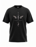 In His Hands Oversized Graphic T-Shirt – Black