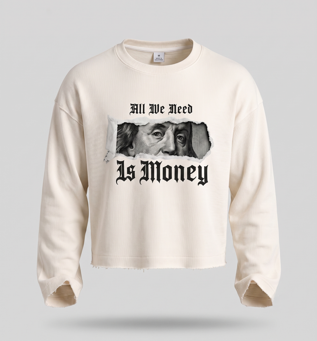 All We Need is Money Waffle Knit Tee