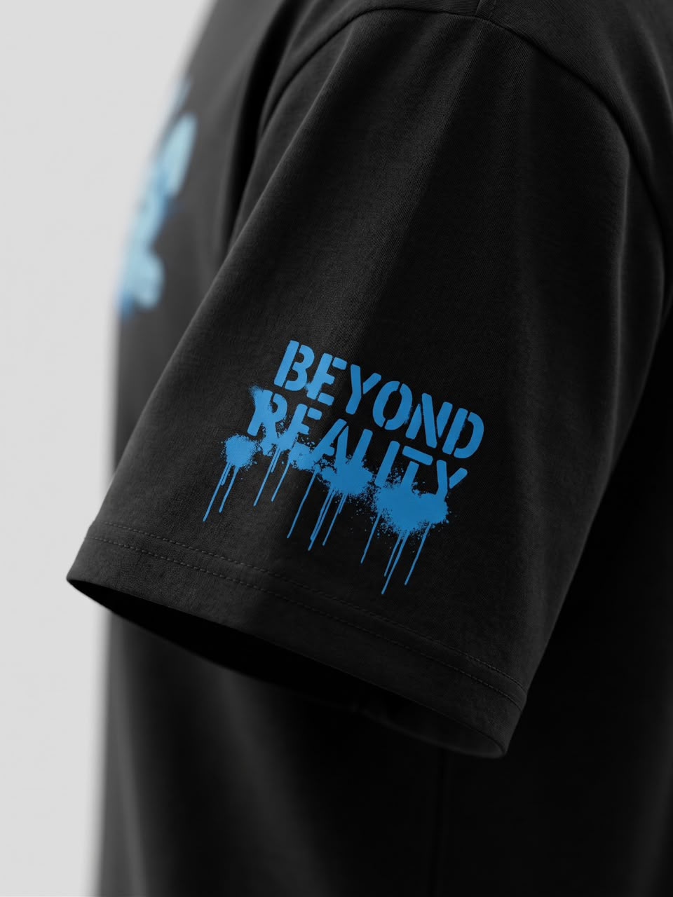 Beyond Reality Bunny Oversized Graphic T-Shirt – Black