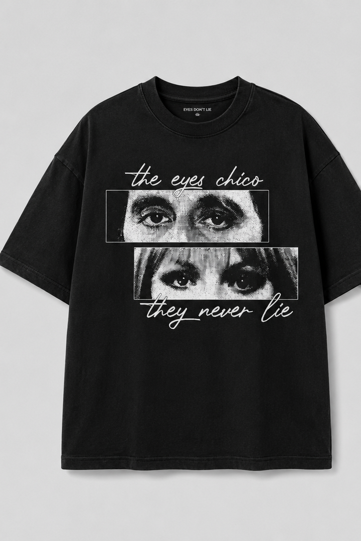 Eyes Never Lie Oversized Graphic T-Shirt