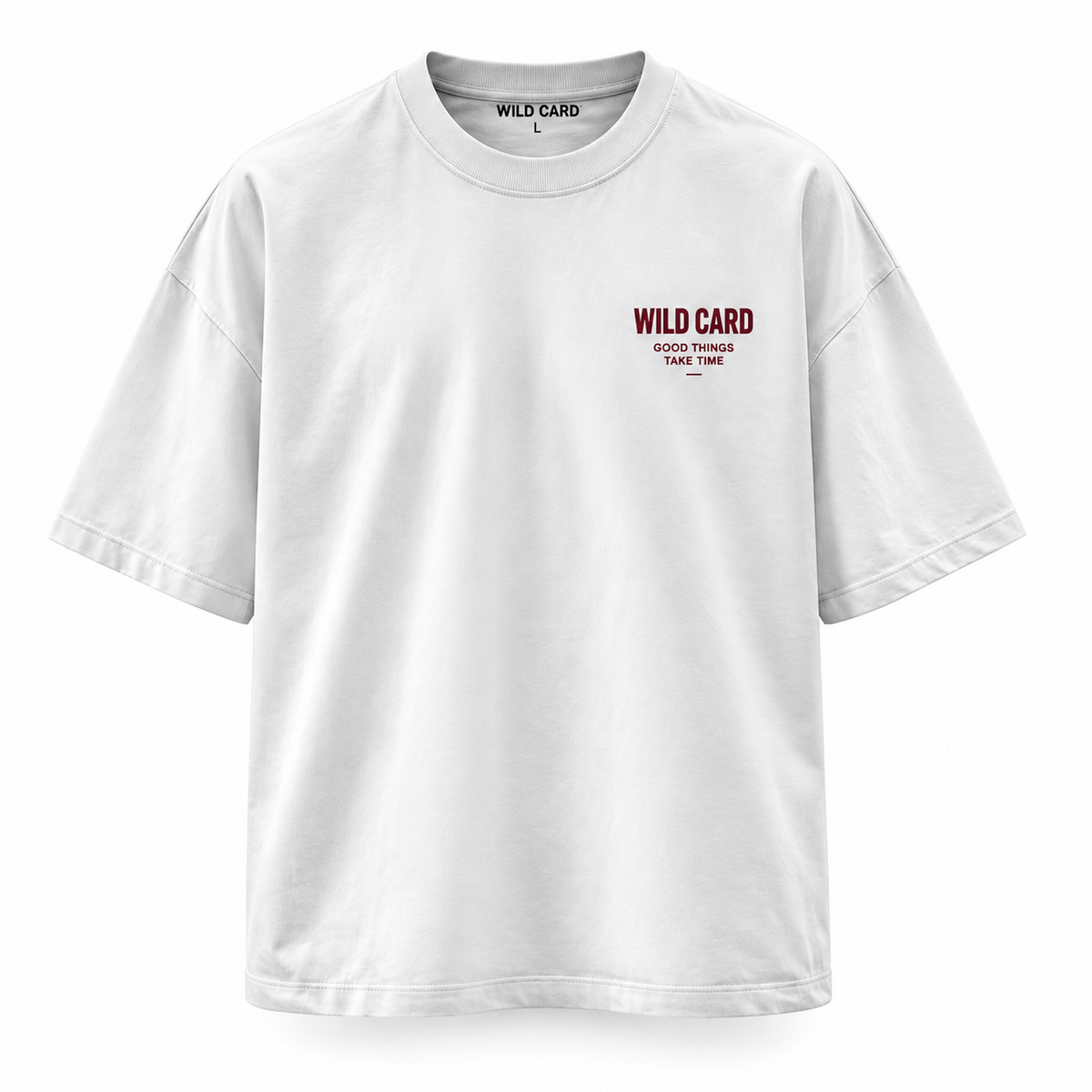 Karma Is Like 69 oversized T-shirt, White, front