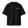 Nobody Cares oversized statement T-shirt black front view
