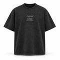 Panjab Land of Five Rivers oversized acid wash T-shirt front view